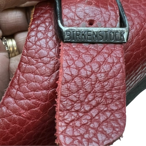 Birkenstock Boston clogs - Red tumbled leather - Size 38 (7 - 7.5) - Picture 9 of 10